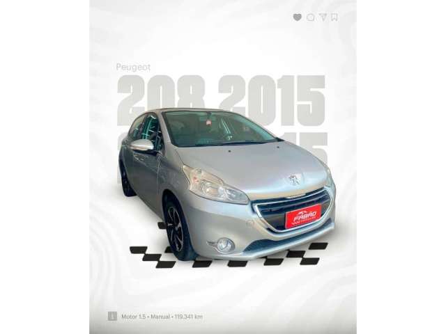 Peugeot 208 2015 1.5 active pack 8v flex 4p manual