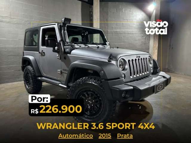 JEEP WRANGLER 3.6 UNLIMITED SPORT 4X4 V6 GASOLINA 4P AUTOMÁTICO