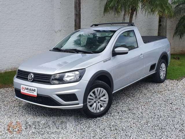 Volkswagen Saveiro Robust 1.6 - Prata - 2020/2021