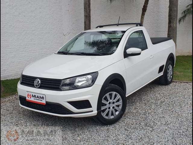 Volkswagen Saveiro Trendline 1.6 - Branca - 2017/2018