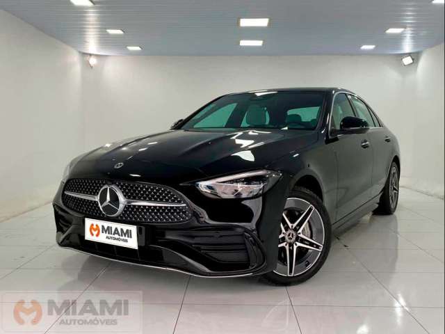 Mercedes-Benz C200 AMG Line 1.5 - Preta - 2024/2024