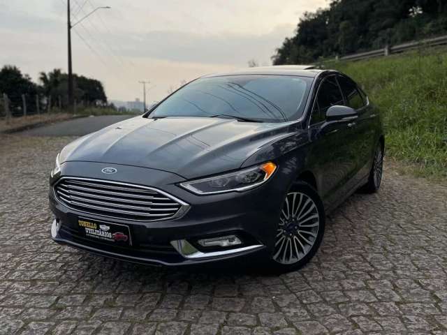 Ford Fusion Titanium 2.0 GTDI Eco. Awd Aut.  - Cinza - 2017/2018