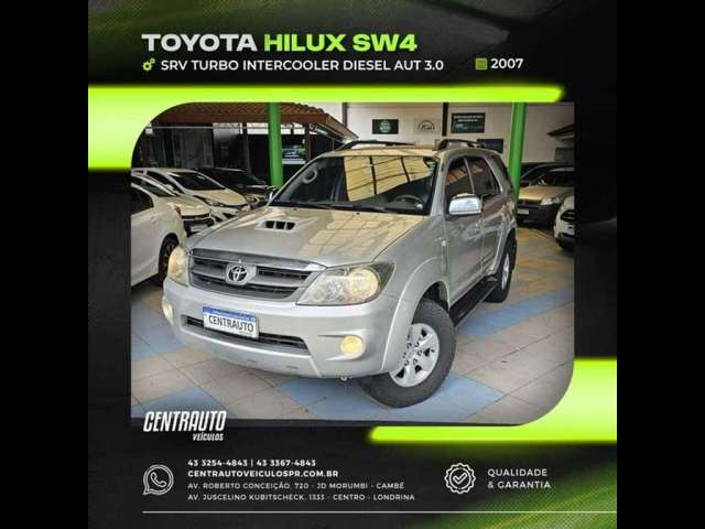 TOYOTA HILUX SW4 3.0 SRV 4X4 16V TURBO INTERCOOLER DIESEL 4P AUT 2007