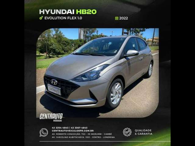 HYUNDAI HB20 EVOLUTION 1.0 FLEX 12V MEC 2022