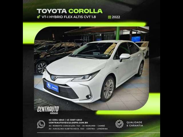 TOYOTA COROLLA 1.8 VVT-I HYBRID FLEX ALTIS CVT 2022