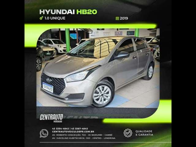 HYUNDAI HB20 1.0M UNIQUE 2019