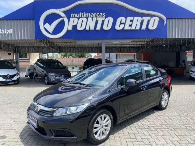 Honda Civic Sedan LXS 1.8/1.8 Flex 16V Aut. 4p  - Preta - 2013/2014