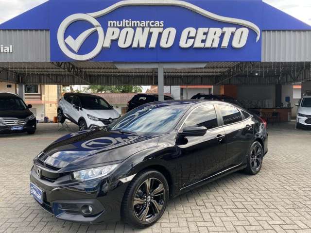 Honda Civic Sedan SPORT 2.0 Flex 16V Aut.4p  - Preta - 2017/2017