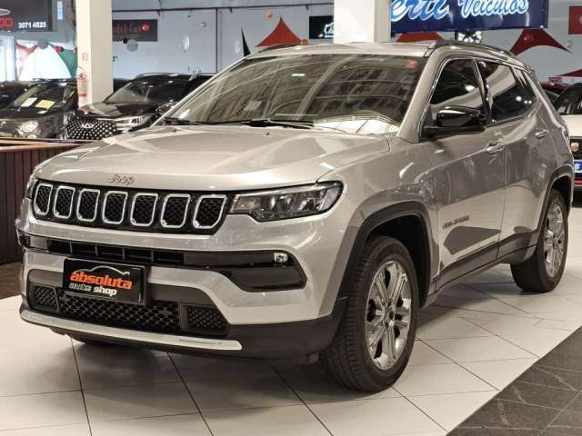 JEEP COMPASS LONGITUDE 1.3 TURBO T270 FLEX AUTOMÁTICO 6M - 2022 - PRATA