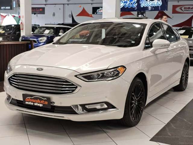 FORD FUSION TITANIUM  2.0 AWD GASOLINA AUTOMÁTICO - 2018 - BRANCO