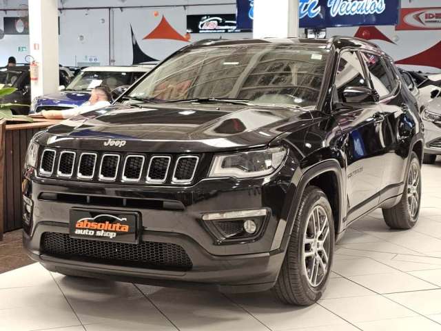 JEEP COMPASS SPORT 2.0 FLEX AUTOMÁTICO - 2019 - PRETO