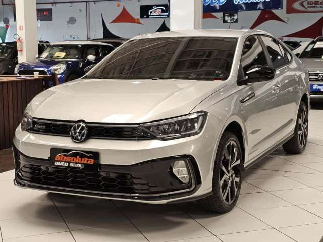 VOLKSWAGEN VIRTUS EXCLUSIVE 1.4 250 TSI AUTOMÁTICO - 2023 - PRATA