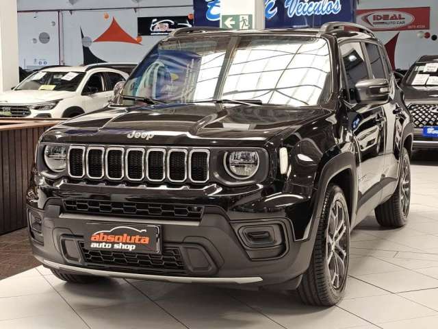 JEEP RENEGADE LONGITUDE 1.3 TURBO T270 FLEX AUTOMÁTICO - 2024 - PRETO