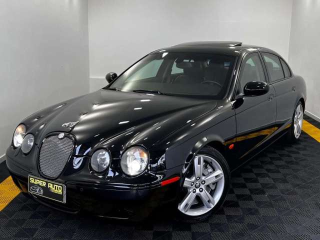 Jaguar S Type V8 S-TYPE R V8 396CV SUPERCHARGED BLINDADO NÍVEL 3 - Preta - 2006/2007