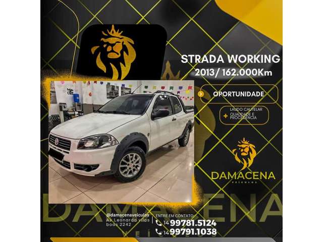 Fiat Strada 2013 1.4 mpi working cd 8v flex 2p manual