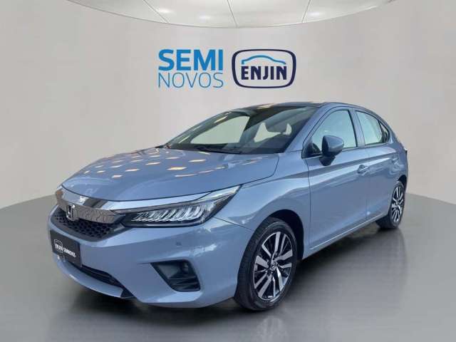 Honda City Hatchback Touring 1.5 Flex 16V Aut - Cinza - 2022/2022