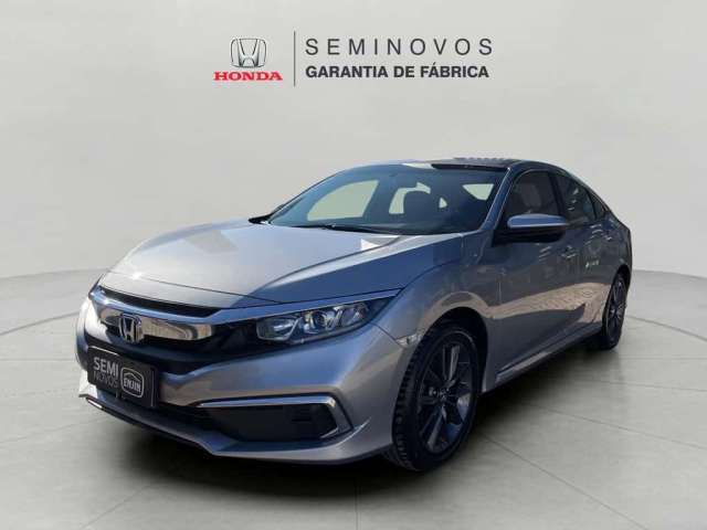 Honda Civic LX CVT - Prata - 2021/2021