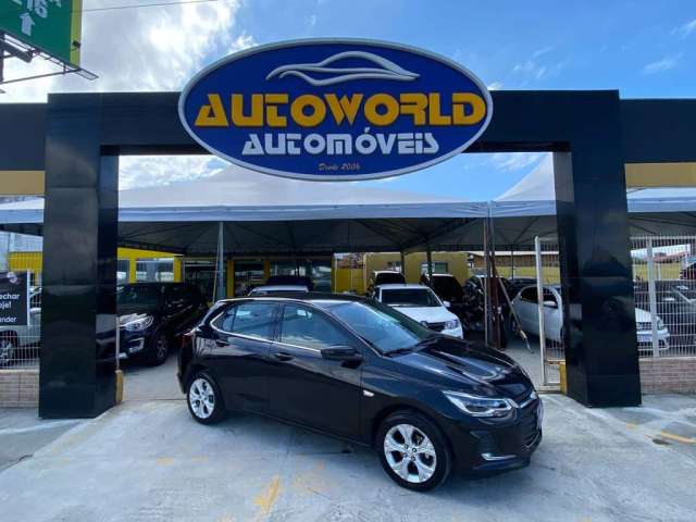 Chevrolet Onix HATCH PREM. 1.0 12V TB Flex 5p Aut.  - Preta - 2019/2020