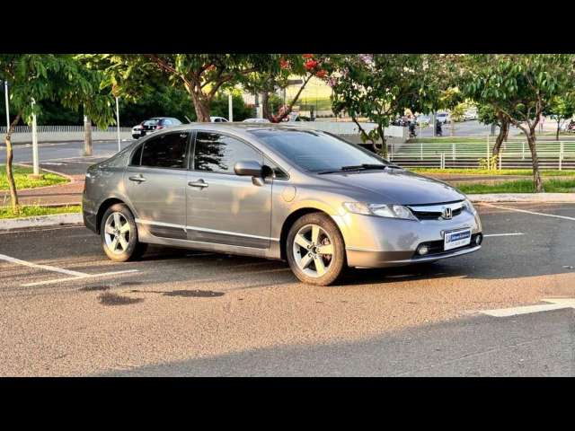 Honda Civic LXS FLEX - Cinza - 2007/2007