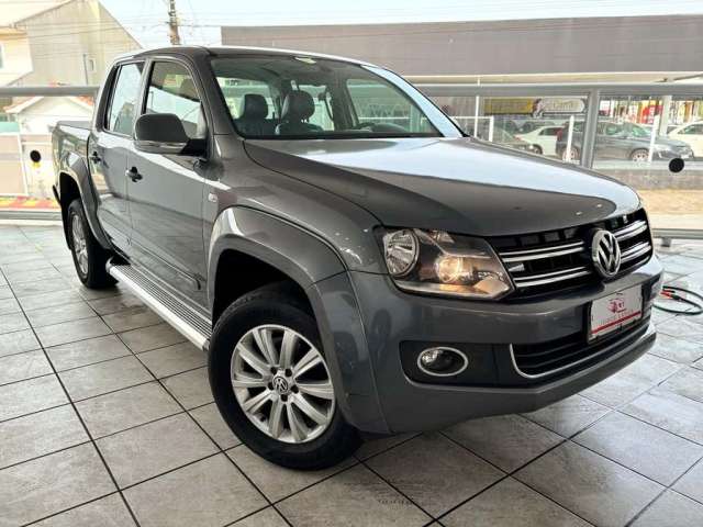 Volkswagen Amarok High.CD 2.0 16V TDI 4x4 Dies. Aut  - Cinza - 2015/2016