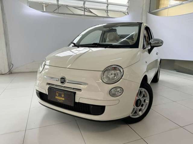 Fiat 500 1.4 Cabrio Dualogic Flex 8V - Branca - 2014/2014