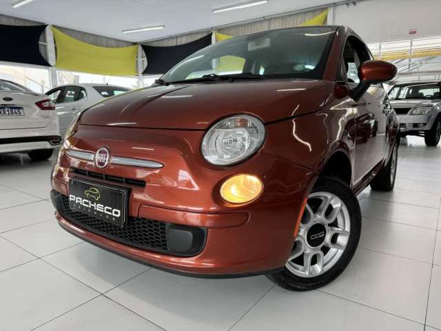 Fiat 500 1.4 Cult Flex 8V EVO Mec.  - Laranja - 2011/2012