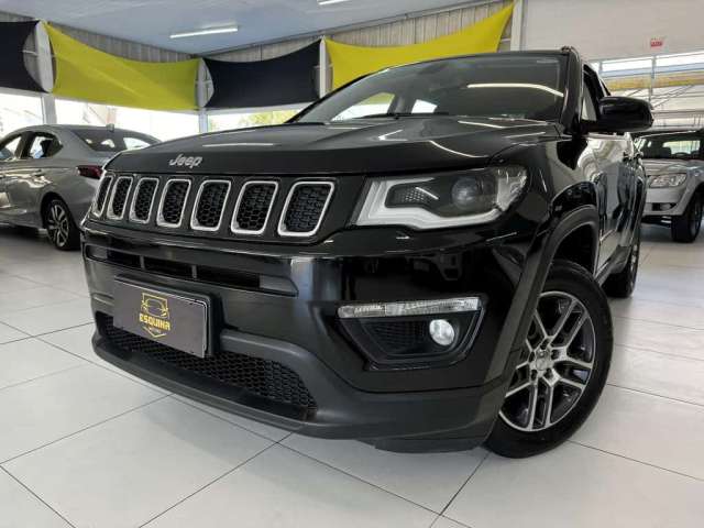 Jeep Compass 2.0 16V FLEX SPORT AUTOMÁTICO - Preta - 2019/2019