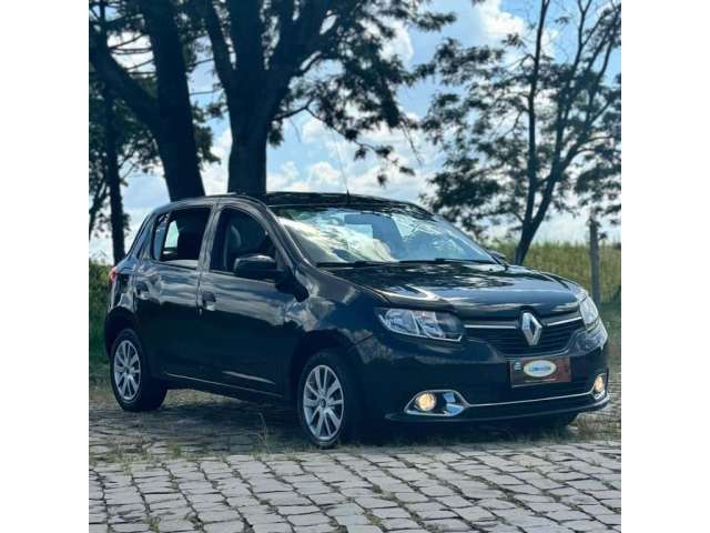 Renault Sandero Authentique Hi-Power 1.0 16V 5p  - Preta - 2014/2015