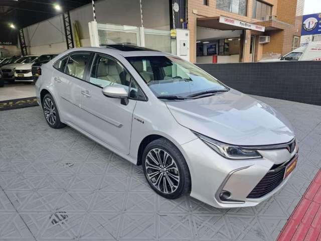 Toyota Corolla ALTIS PREMIUM HYBRIDO UNICO DONO - Prata - 2021/2022