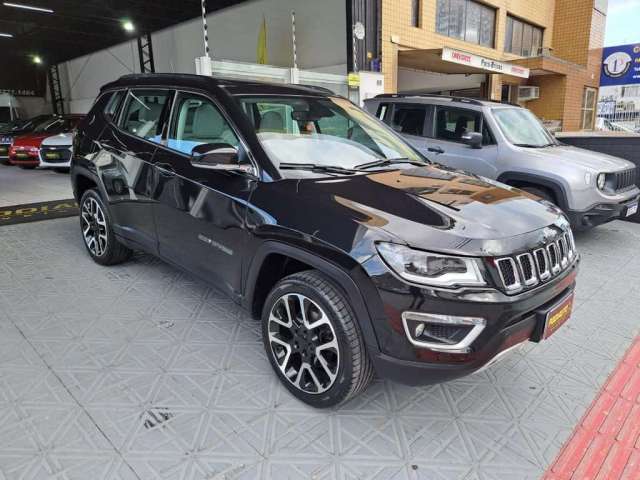 Jeep Compass LIMITED 4x4 Diesel COM TETO SOLAR  - Preta - 2020/2021