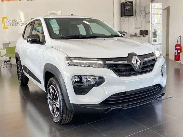 Novo Renault Kwid Intense 1.0 Flex - 24/25 - Zero Km - Branco à pronta entrega e com taxa 0%