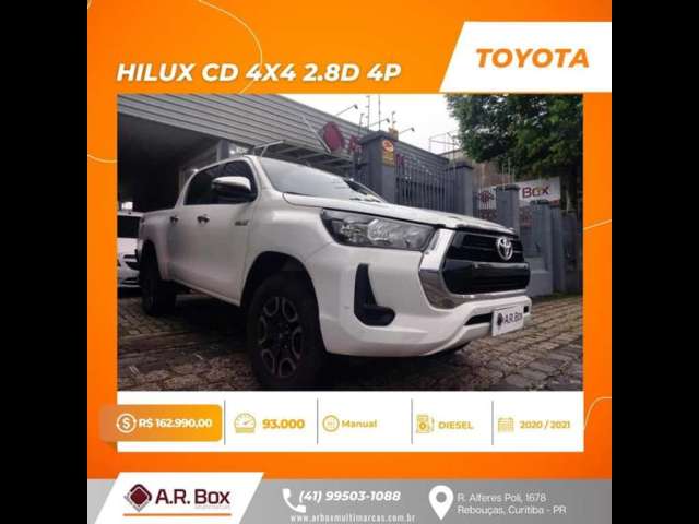 TOYOTA HILUX CD 4X4 2.8D 4P 2021 BRANCA