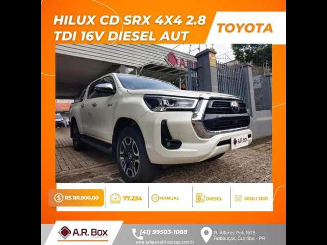 TOYOTA HILUX CD 4X4 2.8D 4P 2021 BRANCA