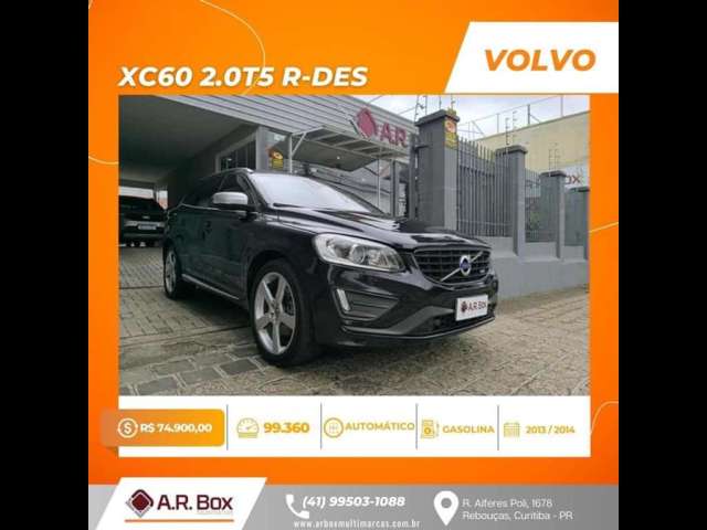 VOLVO XC60 2.0 T5 R-DES 2014 BLINDADA PRETA