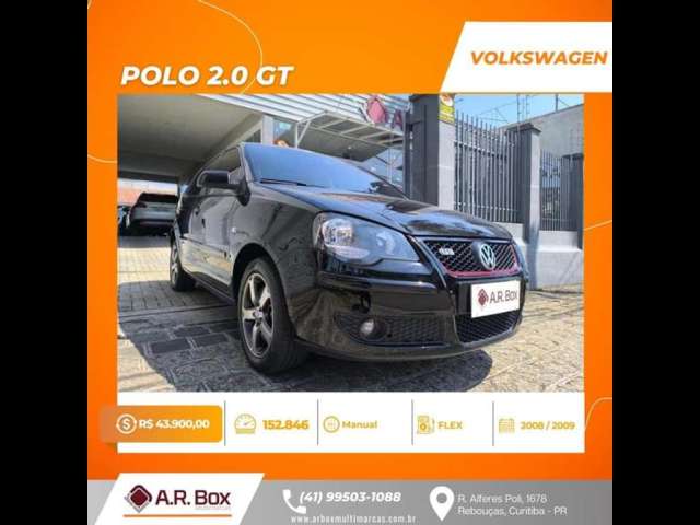 VOLKSWAGEN POLO 2.0 GT 2009 RARIDADE PRETO