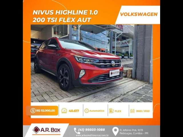 VOLKSWAGEN NIVUS HIGHLINE 1.0 200 TSI FLEX AUT. 2022  VERMELHO