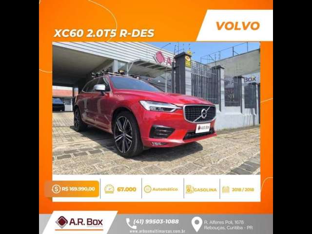 VOLVO XC60 2.0T5 R-DES 2018 VERMELHO