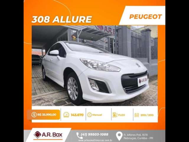 PEUGEOT 308 ALLURE 2013 BRANCO