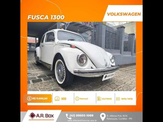 VOLKSWAGEN FUSCA 1300 1978 BRANCO