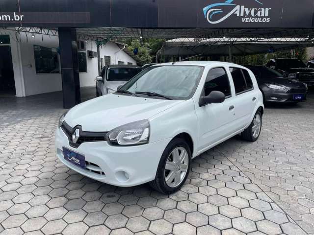 Renault Clio RN/Alizé/Expr./1.0 Hi-Power 16V 5p  - Branca - 2013/2014