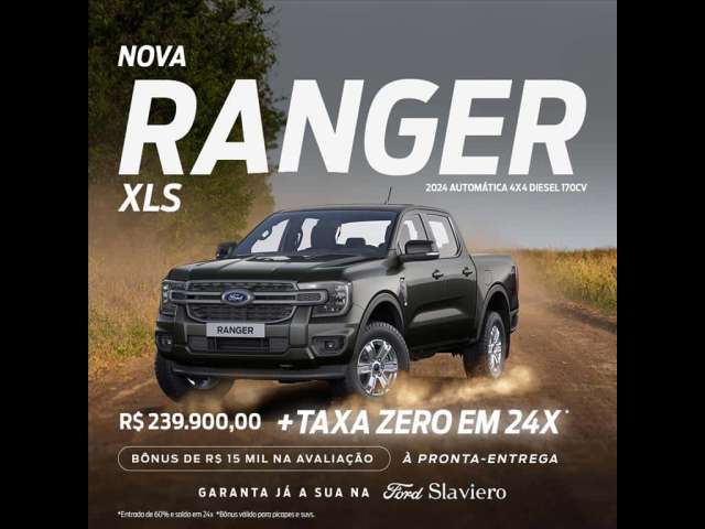 FORD RANGER 2.0 TURBO DIESEL CD XLS 4X4 AUTOMÁTICO