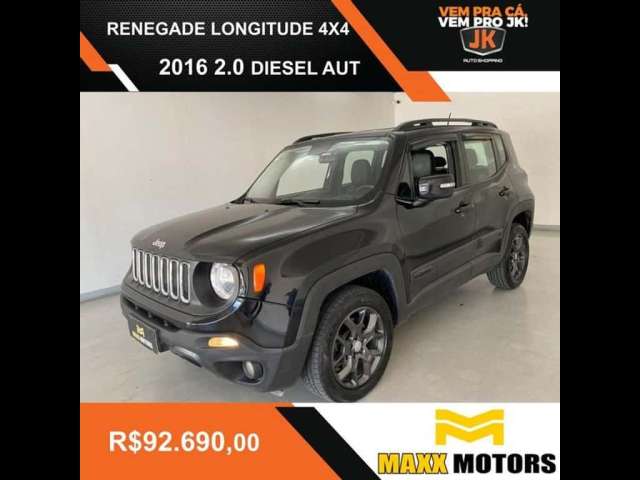 JEEP RENEGADE LONGITUDE 2.0 TB DIESEL 4X4 AUT 2016