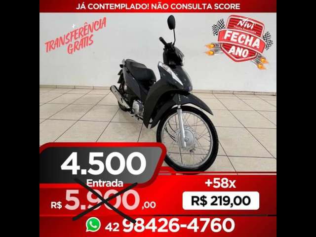  HONDA BIZ JÁ CONTEMPLADA! NAO CONSULTA SCORE