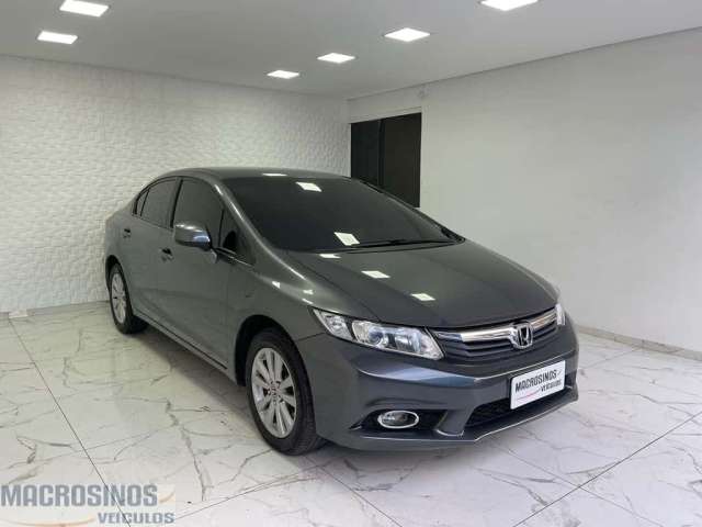 Honda Civic LXS automático - Cinza - 2013/2014