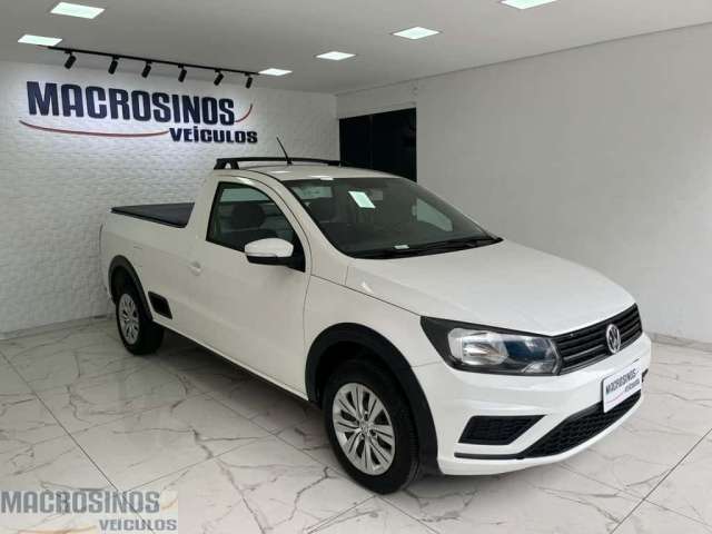 Volkswagen Saveiro 1.6 completa - Branca - 2020/2021