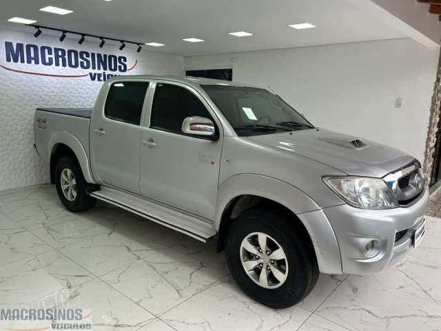 Toyota Hilux CD 4X4 SRV D4-D 4x4 3.0 TDI Diesel Aut - Prata - 2010/2010