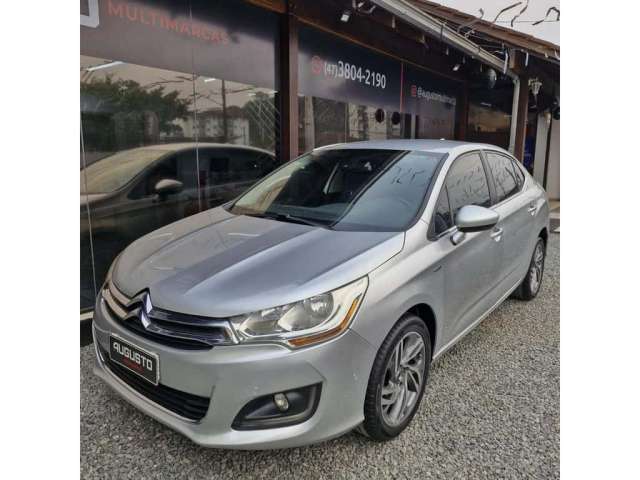 Citroën C4 LOUNGE Exclusive 1.6 Turbo 4p Aut.  - Prata - 2013/2014