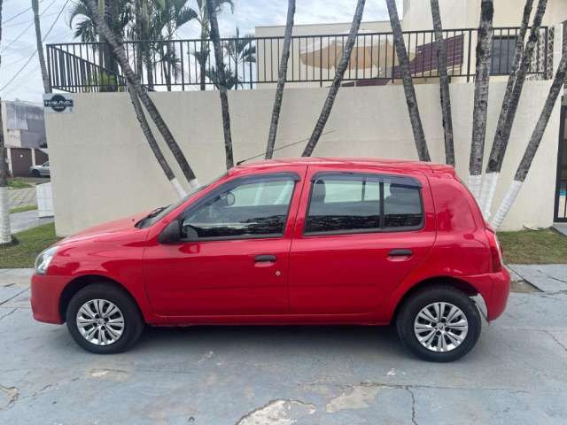 LINDISSIMO RENAULT CLIO 2015 EXPRESSION 1.0 FLEX 4 PORTAS VERMELHO COMPLETO!!!