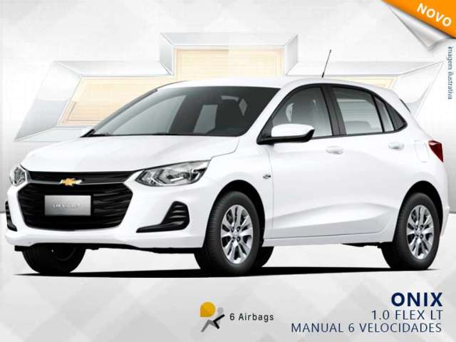 Zero Kilometro : CHEVROLET ONIX 2024 - 1.0 FLEX LT MANUAL - R