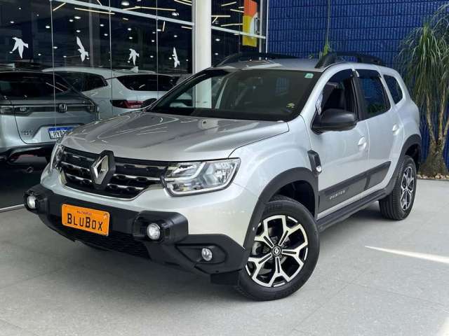 Renault Duster Iconic 1.3 TB 16V Flex Aut. - Prata - 2022/2023